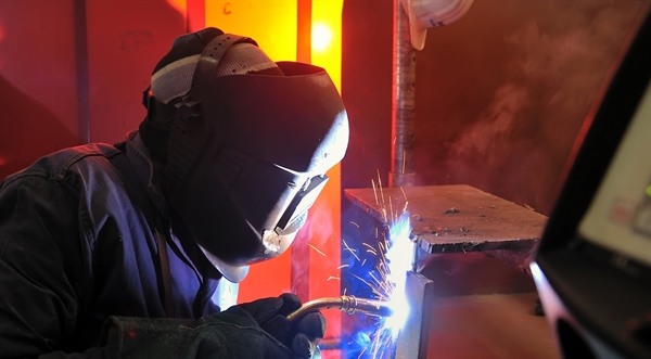 welder working on a project